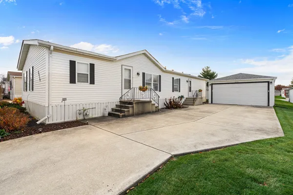 a view of a house with a patio