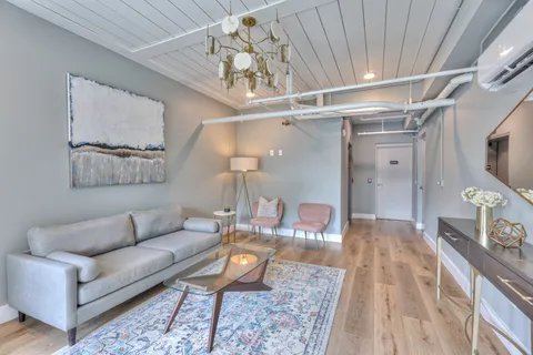 a view of an empty room