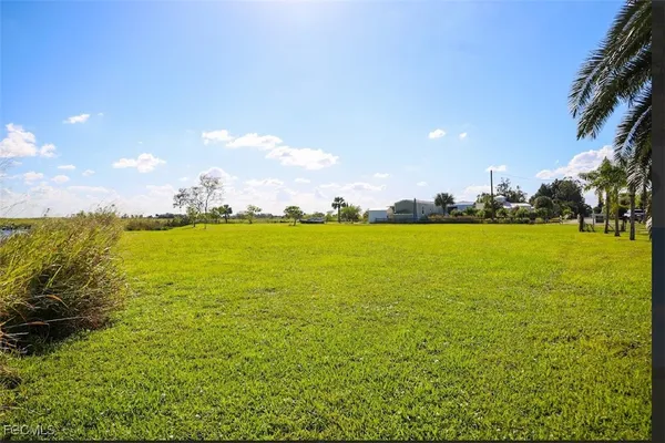 a view of an outdoor space and mountain view