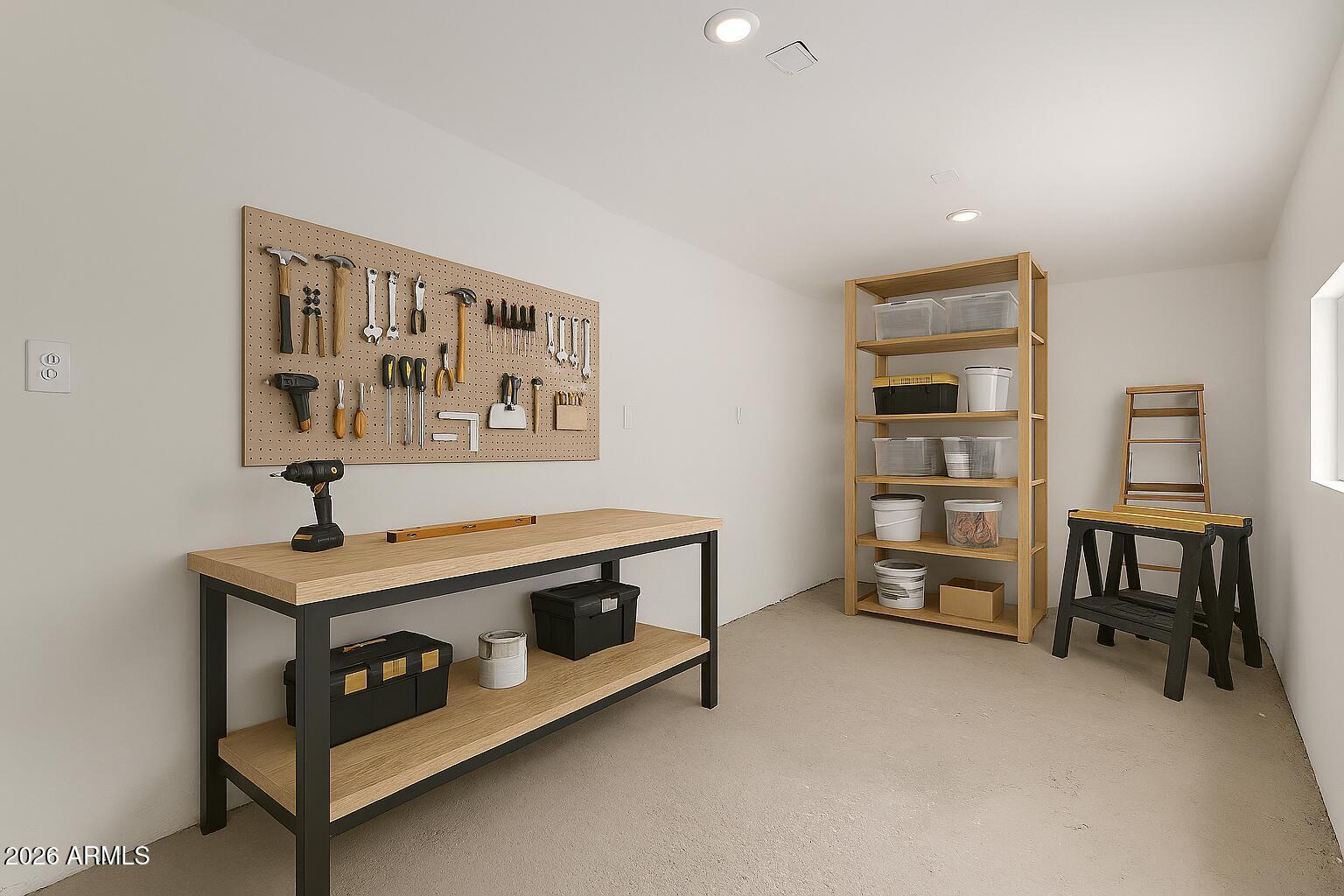 424 East Fillmore Street Tempe, AZ 85288 - Photo 14 of 20 a view of workspace with furniture and cabinet