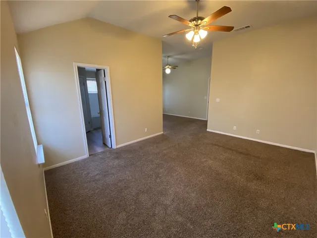 a view of a livingroom with a chandelier