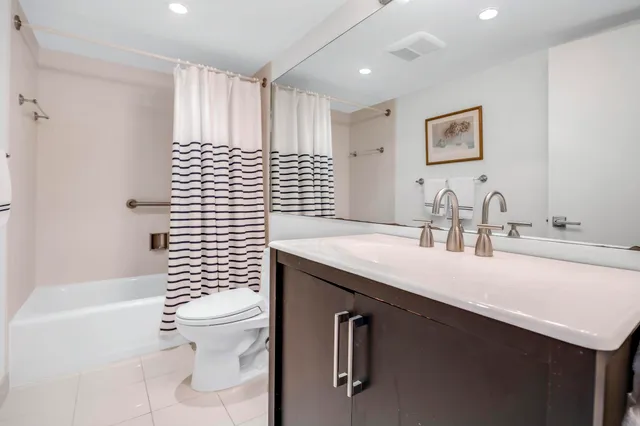 a view of a city with tall buildings