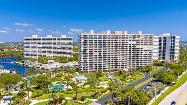 a view of a room with lots of wooden furniture