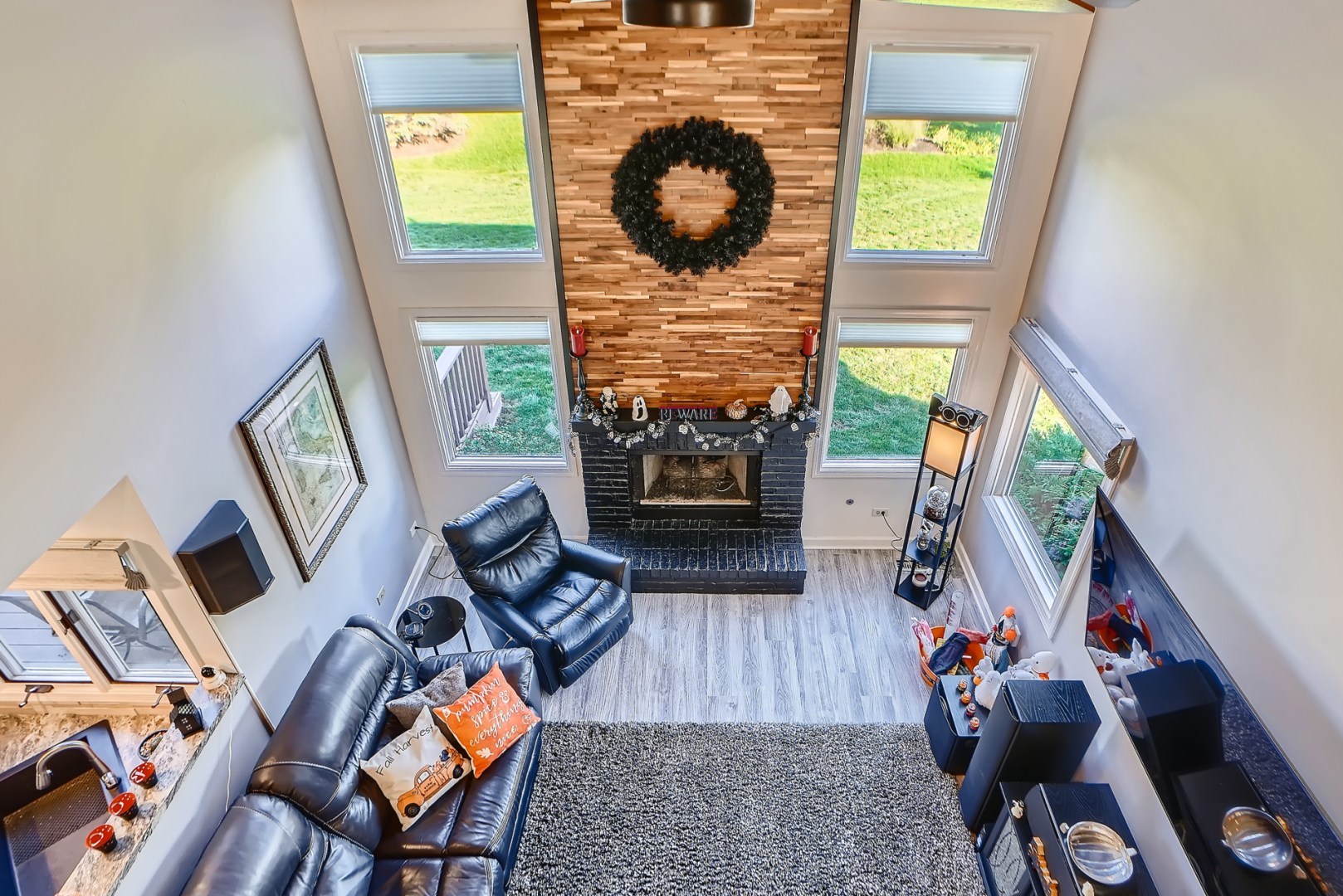 1083 Sumner Circle Gurnee, IL 60031 - Photo 17 of 27 a living room with furniture and a fireplace