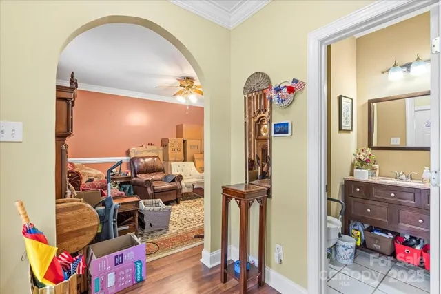 a view of gym equipment and children play room