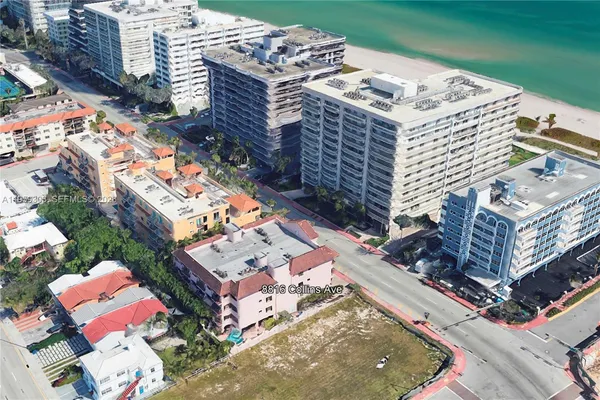 an aerial view of a city