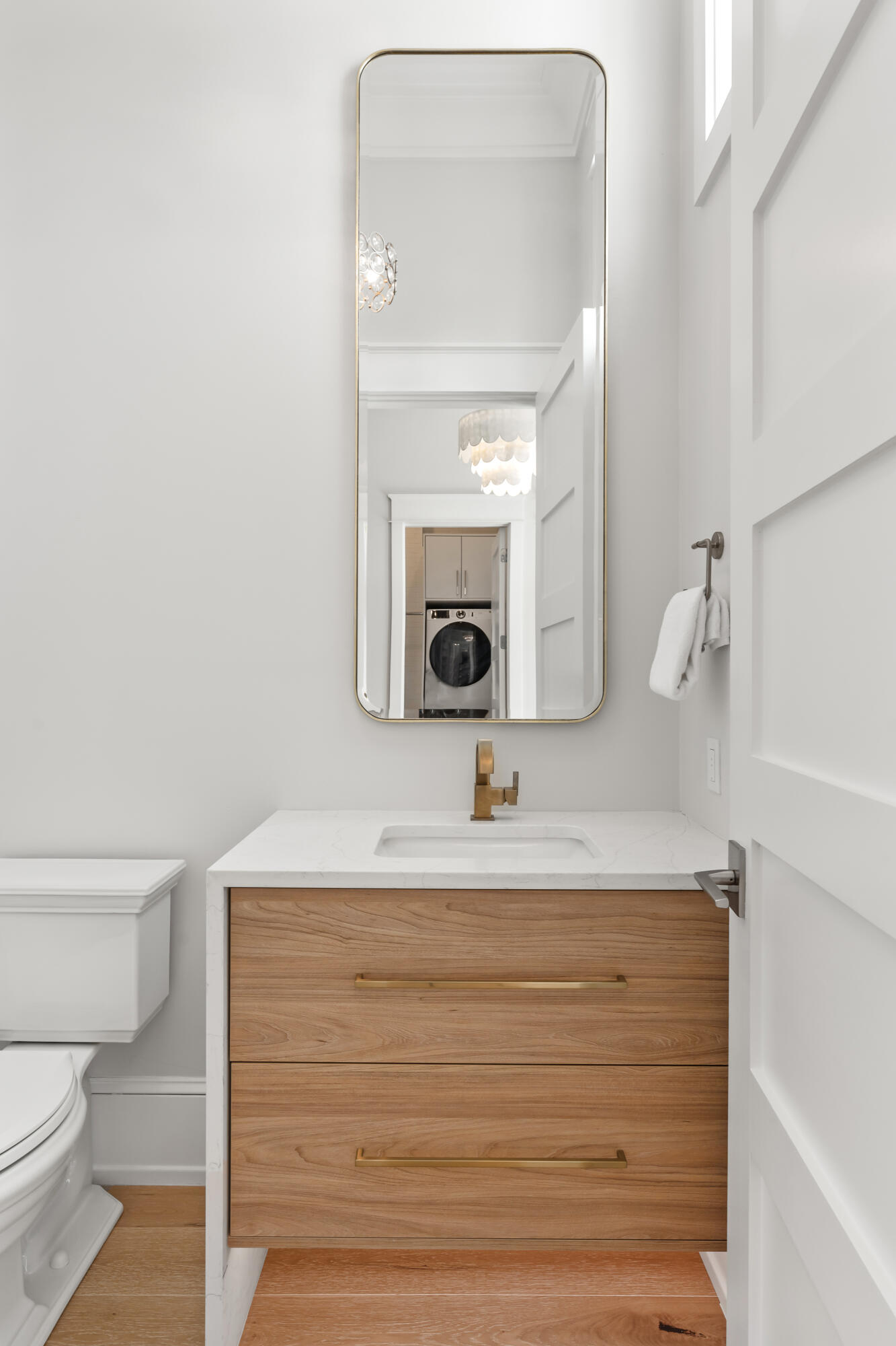 33 Spotted Dolphin Road Santa Rosa Beach, FL 32459 - Photo 13 of 42 a bathroom with a sink and a mirror