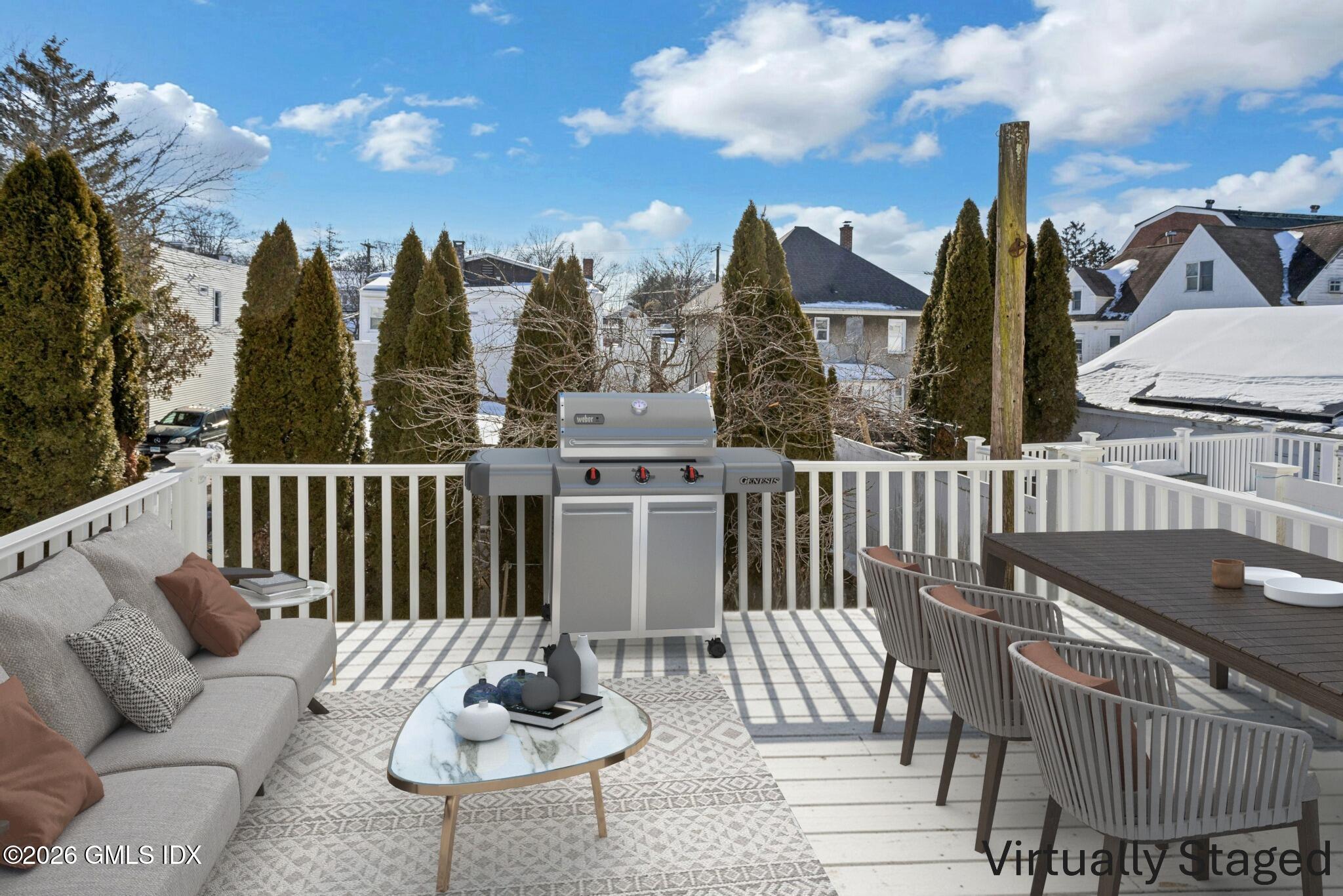 19 Valley Road, Unit A Cos Cob, CT 06807 - Photo 21 of 23 Rear Deck