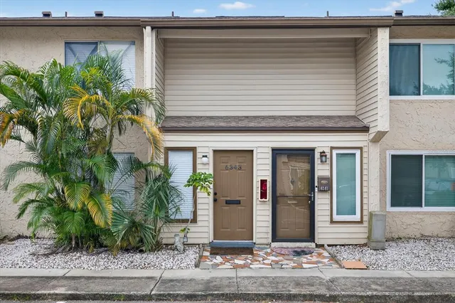 a front view of the house