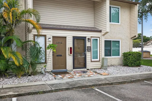 a front view of a house