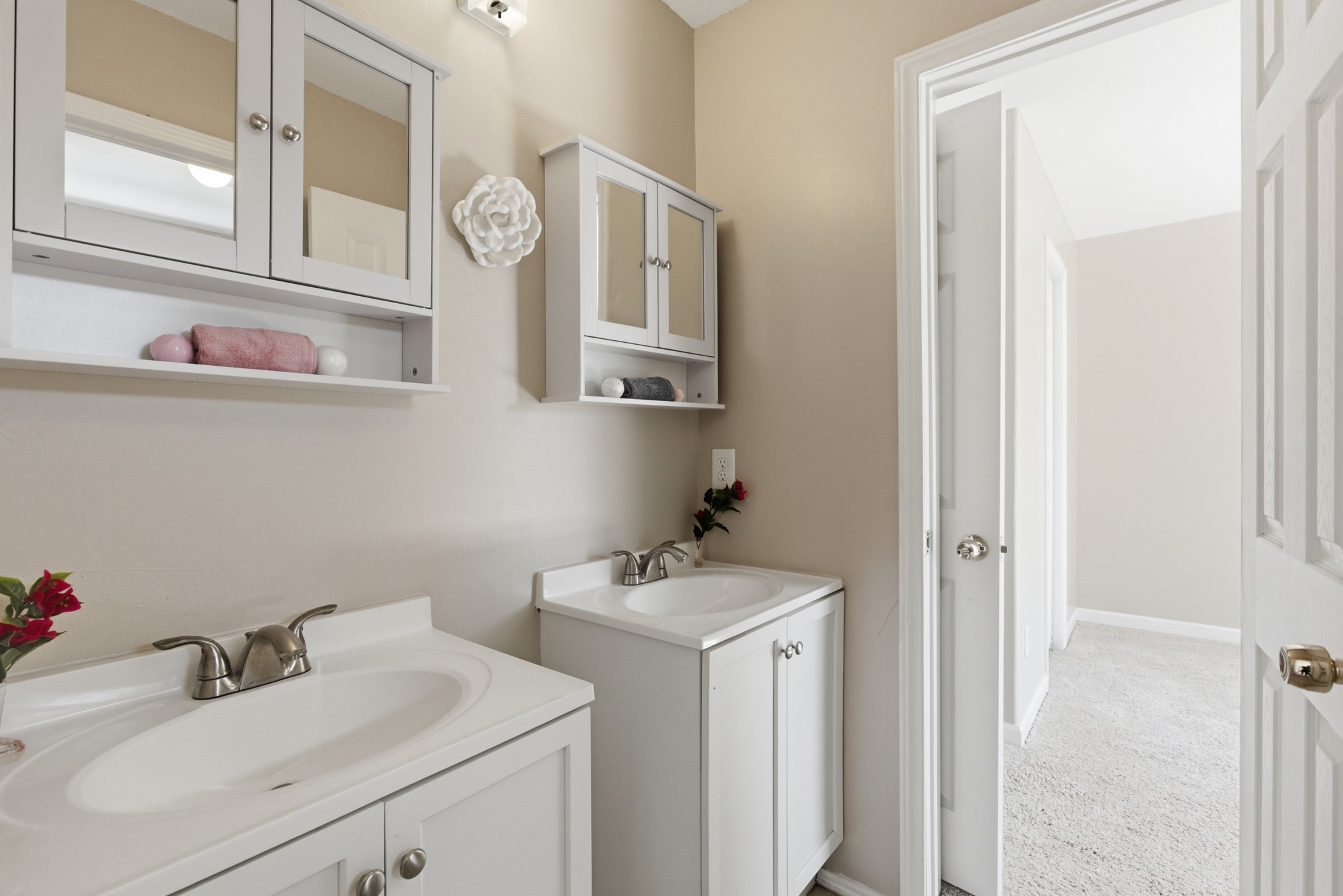 313 Grand Avenue Bacliff, TX 77518 - Photo 35 of 50 a bathroom with a sink and a mirror