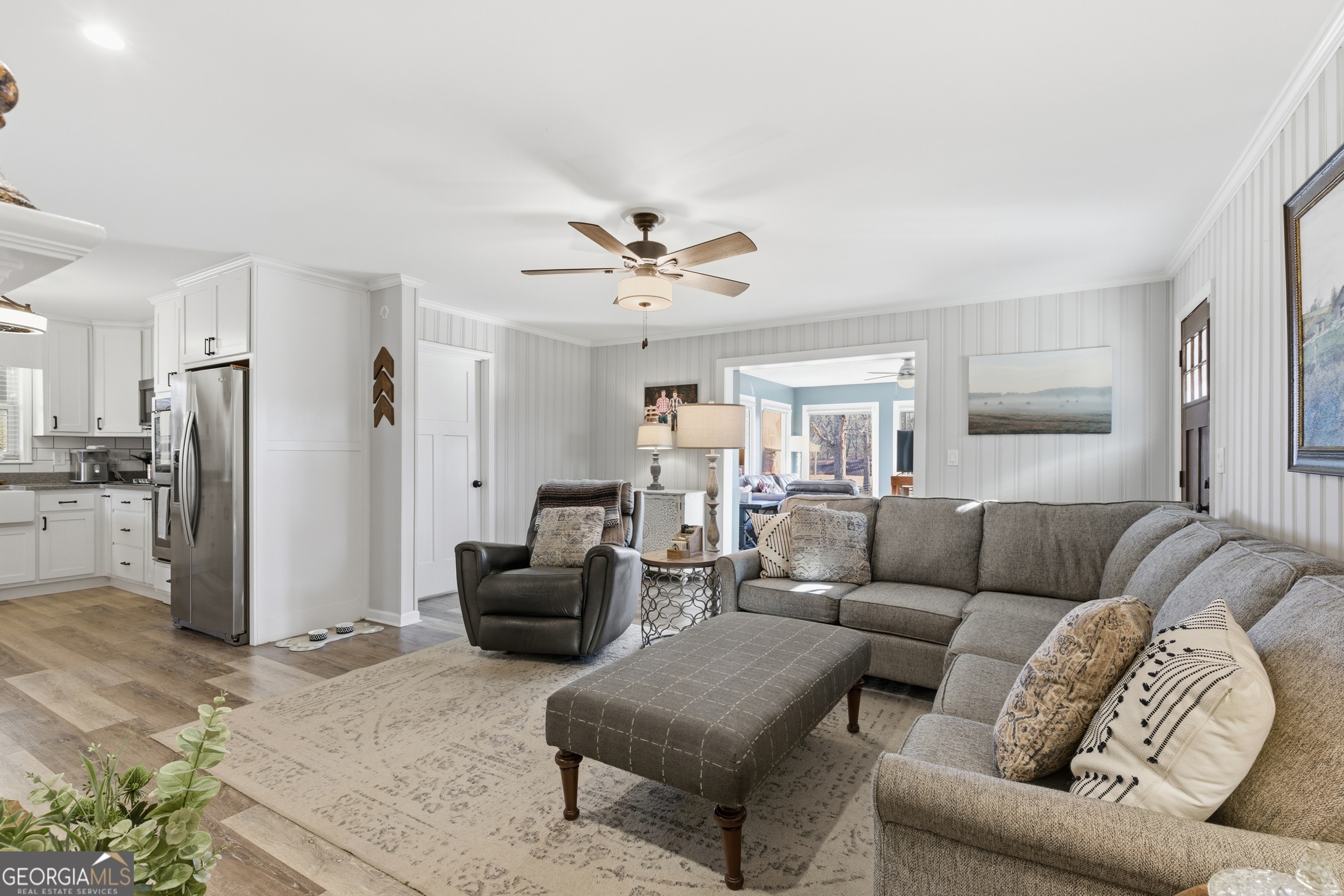 281 Line Road Toccoa, GA 30577 - Photo 23 of 93 a living room with furniture and a view of kitchen