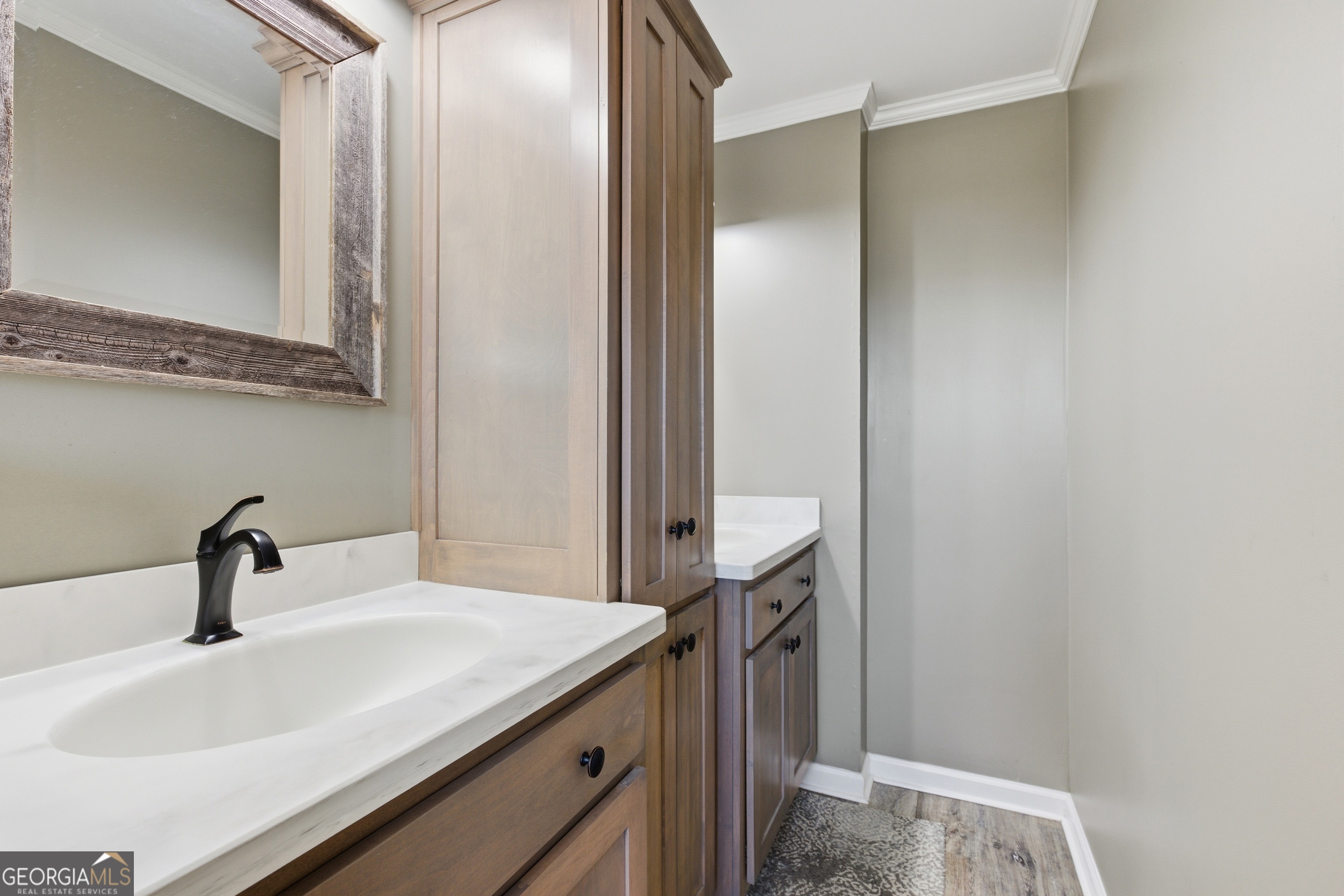 281 Line Road Toccoa, GA 30577 - Photo 35 of 93 a bathroom with a sink and mirror
