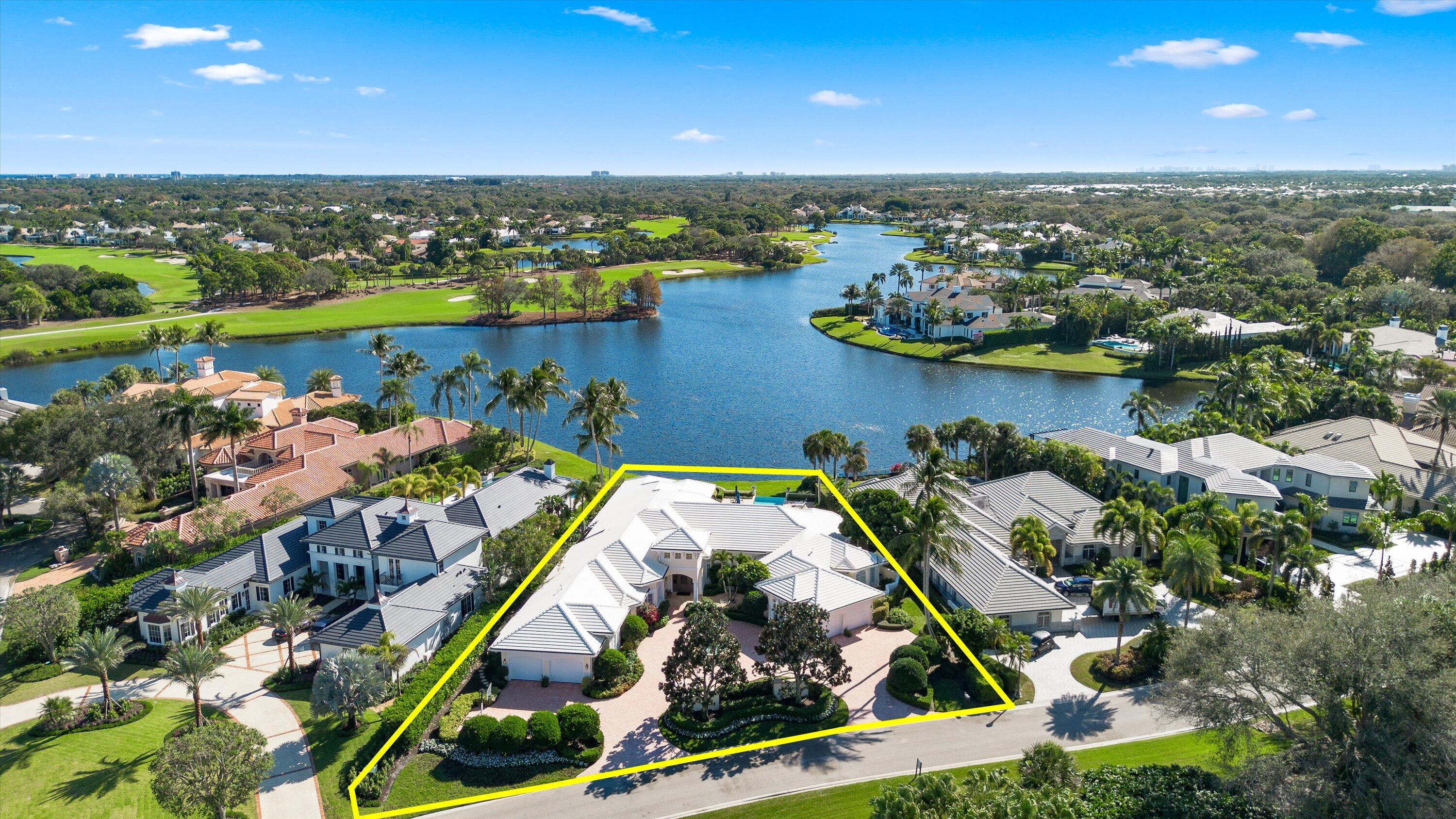 258 Locha Drive Jupiter, FL 33458 - Photo 66 of 76 an aerial view of a house with a ocean view