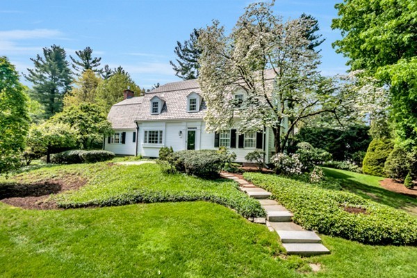 120 Cliff Road Wellesley, MA 02481 - Photo 2 of 25 a front view of house with yard and green space