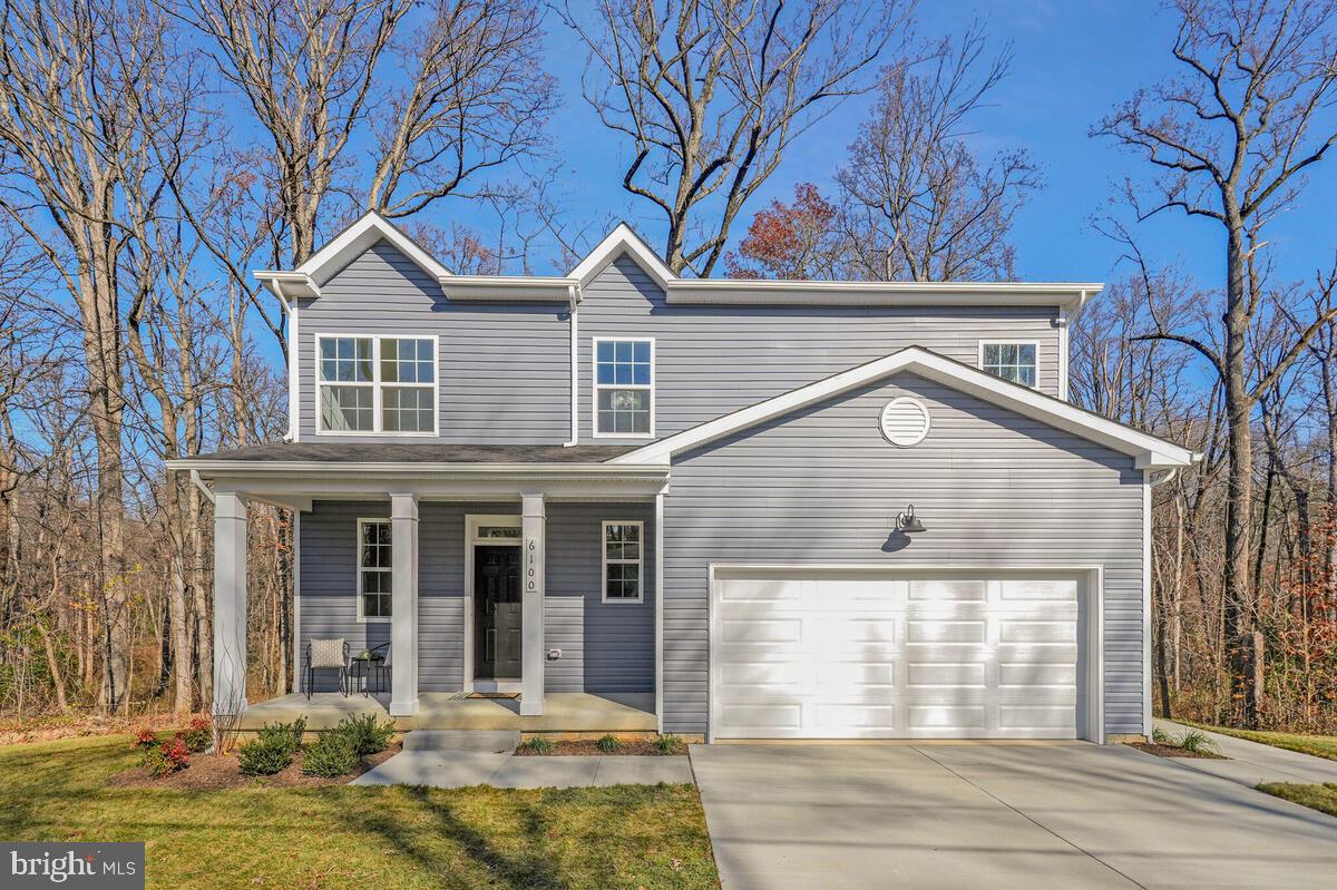 Charming home nestled among serene trees.