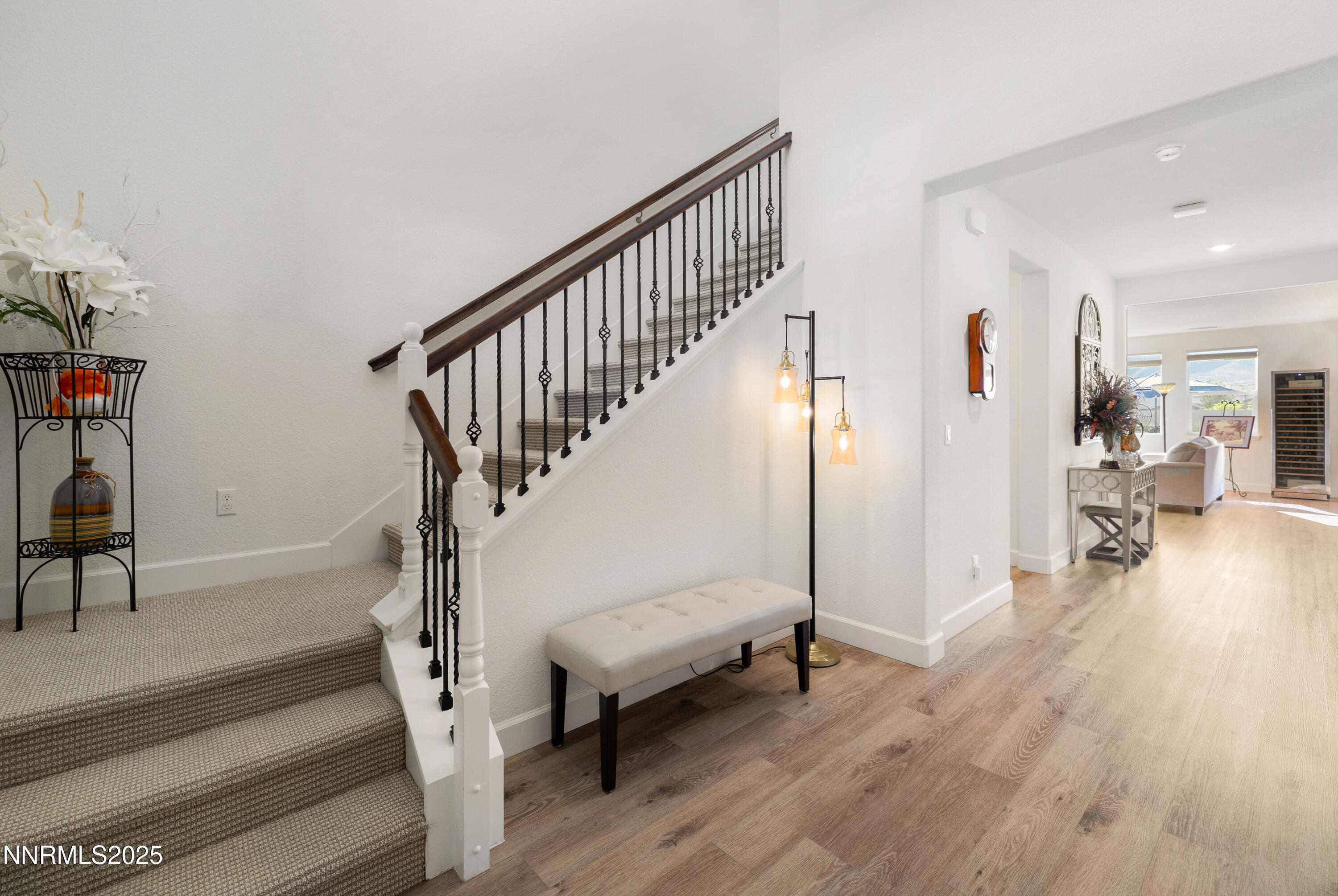 10260 Rollins Drive Reno, NV 89521 - Photo 6 of 44 a view of entryway and hall with wooden floor