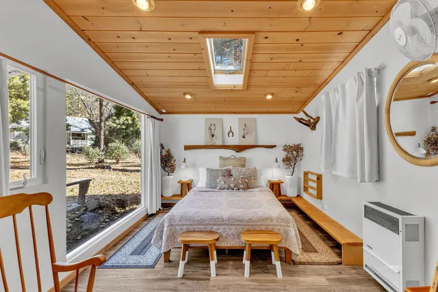 a very nice looking room with a large window