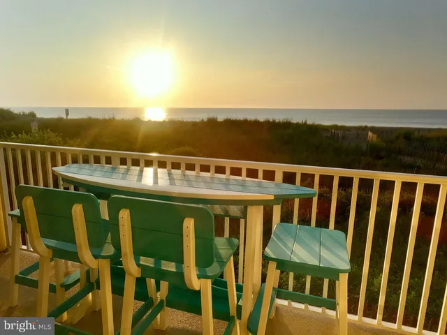a view of a balcony with an outdoor space