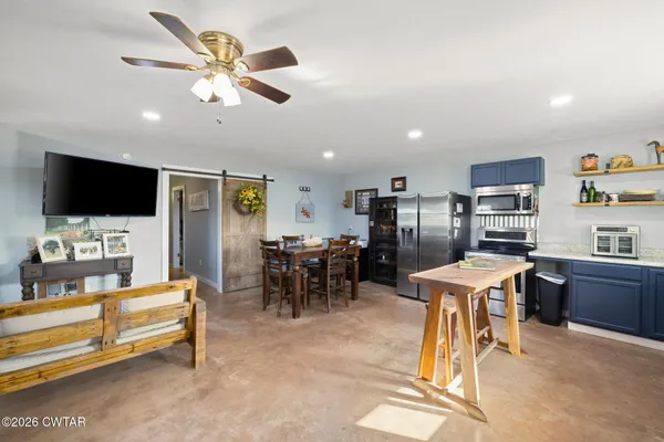 a room with storage and utility