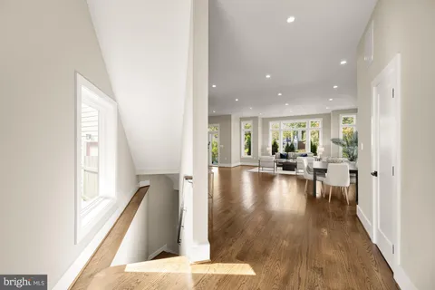 a view of a living room and dining room