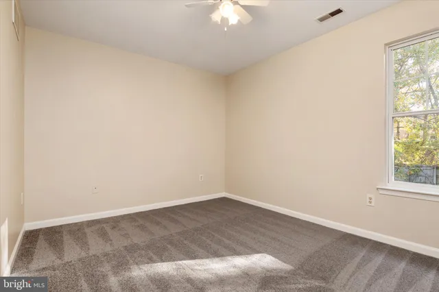 an empty room with an entryway
