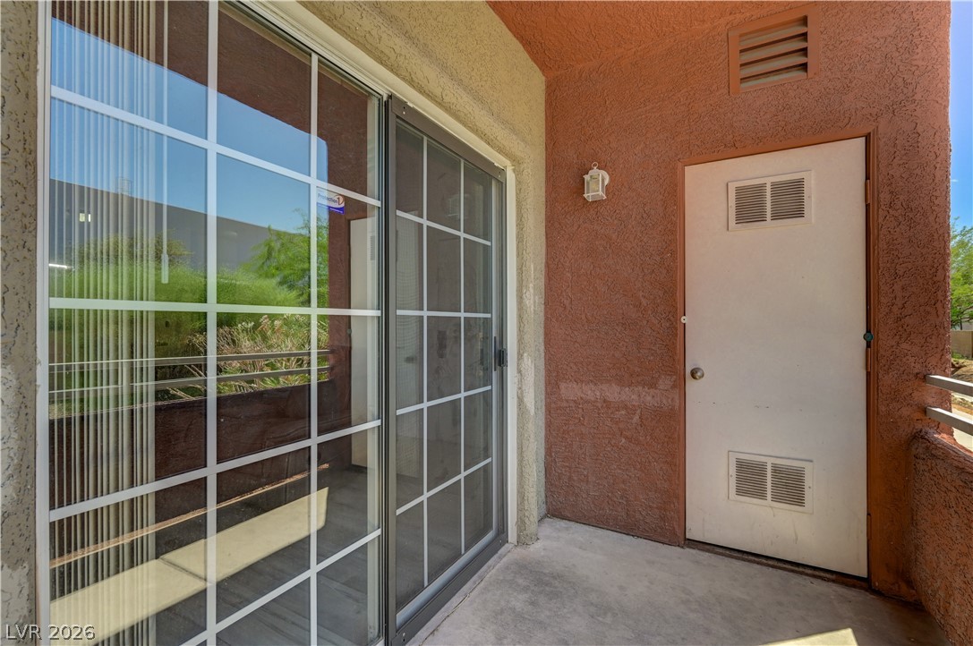 4730 East Craig Road, Unit 1155 Las Vegas, NV 89115 - Photo 20 of 41 Secure, private patio with an exterior storage unit provides extra space for belongings.
