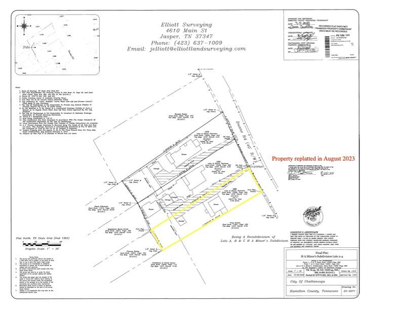1284 Duane Road Chattanooga, TN 37405 - Photo 5 of 38 1284 Duane Road Plat