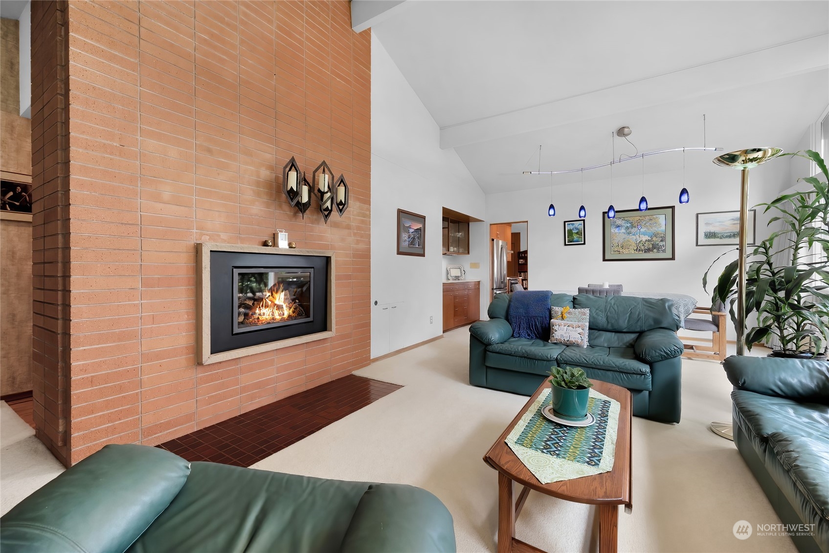 4630 View Drive Everett, WA 98203 - Photo 8 of 40 a living room with furniture and a fireplace