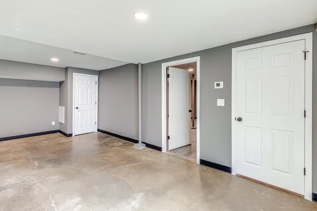 a view of an empty room