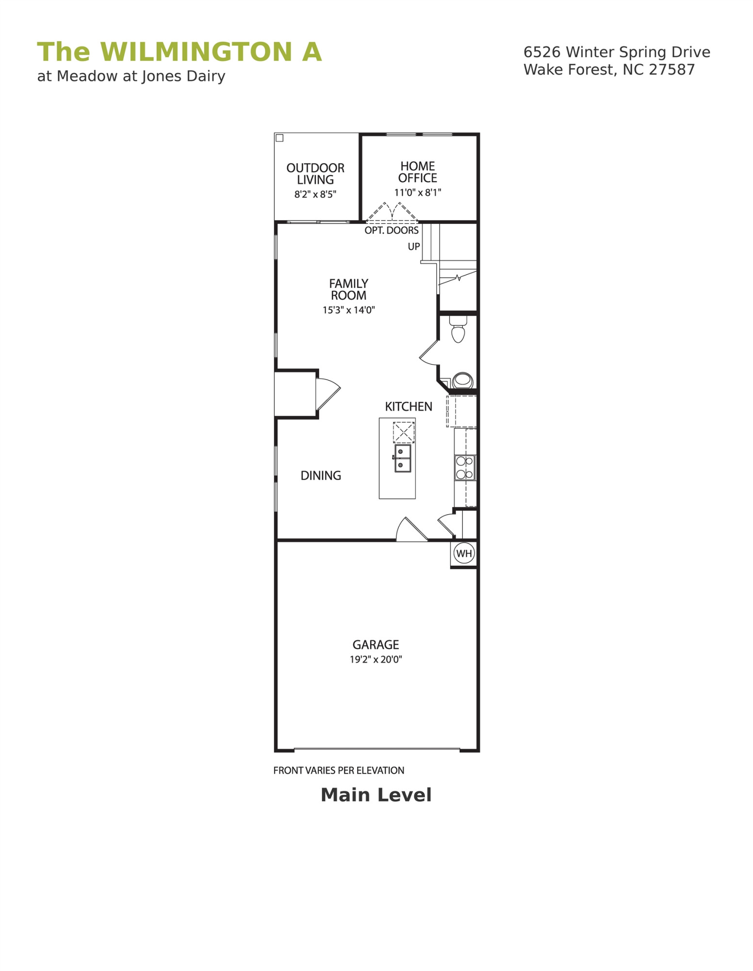 6526 Winter Spring Drive Wake Forest, NC 27587 - Photo 2 of 9 a picture of a bench in front of a wall