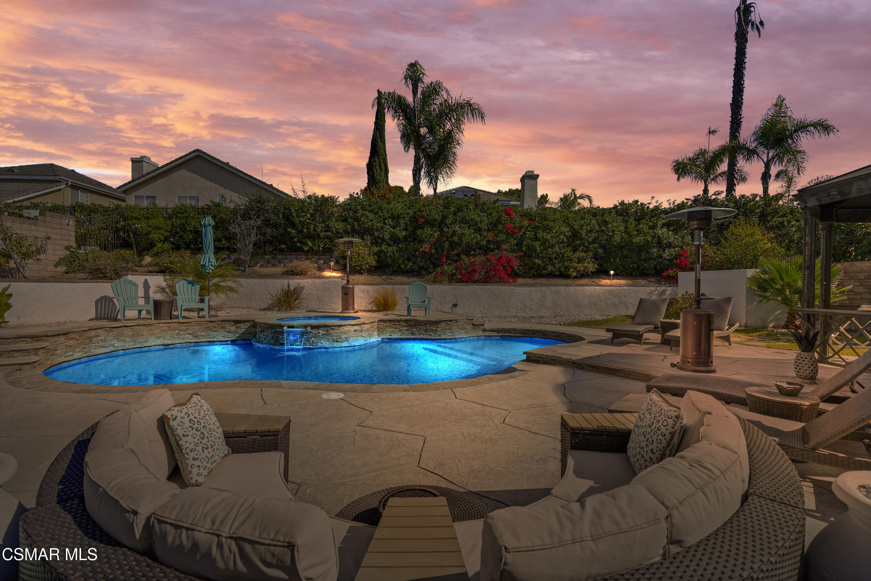 14291 Clemson Street Moorpark, CA 93021 - Photo 19 of 23 14291 Clemson Street- twlight pool pic