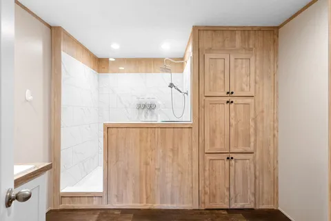 a view of wooden floor