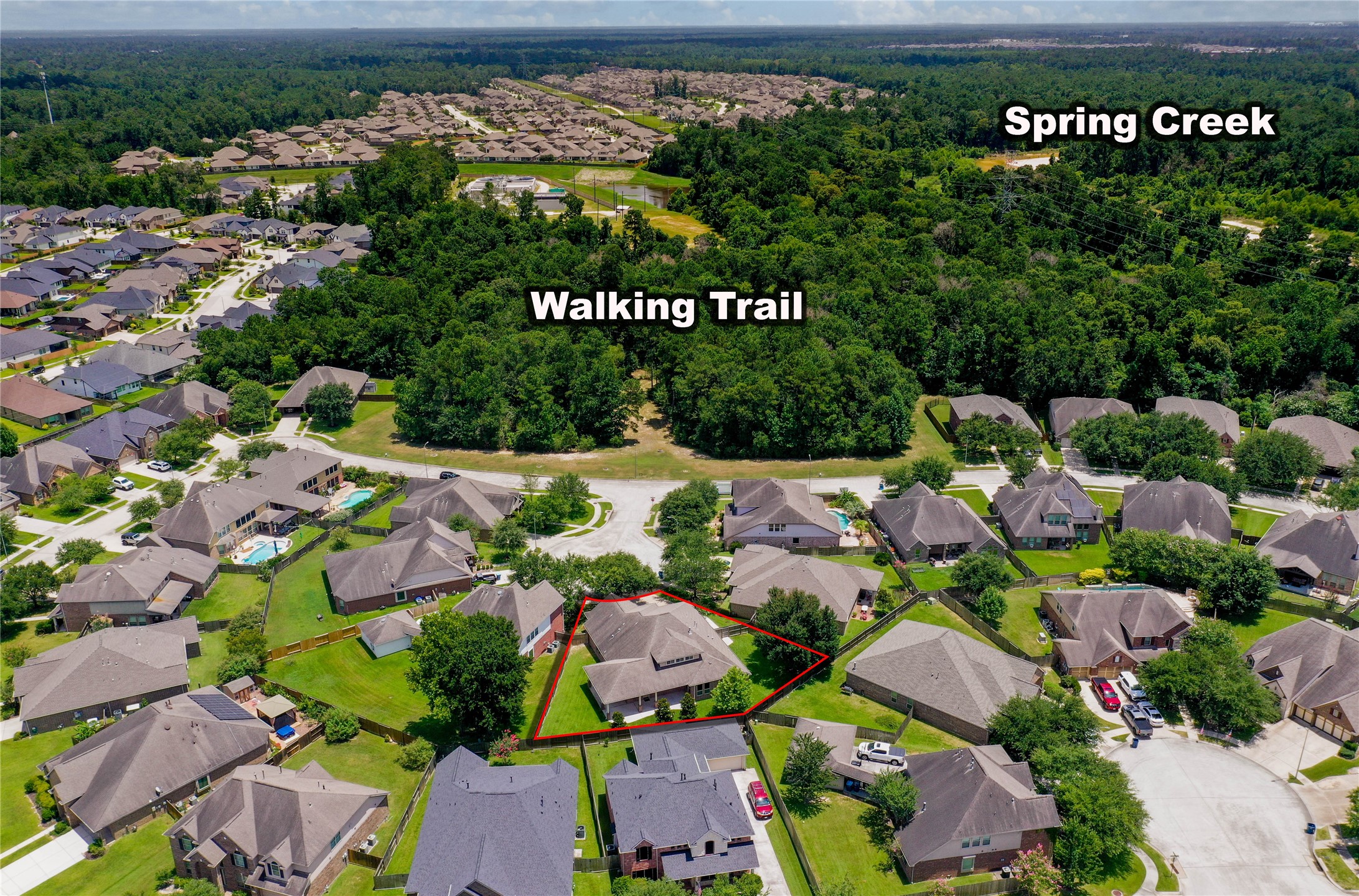 1215 Jake Springs Court Spring, TX 77386 - Photo 38 of 49 This location is convenient to many community amenities including a greenspace across the street from your cul de sac with a great walking trail to enjoy.