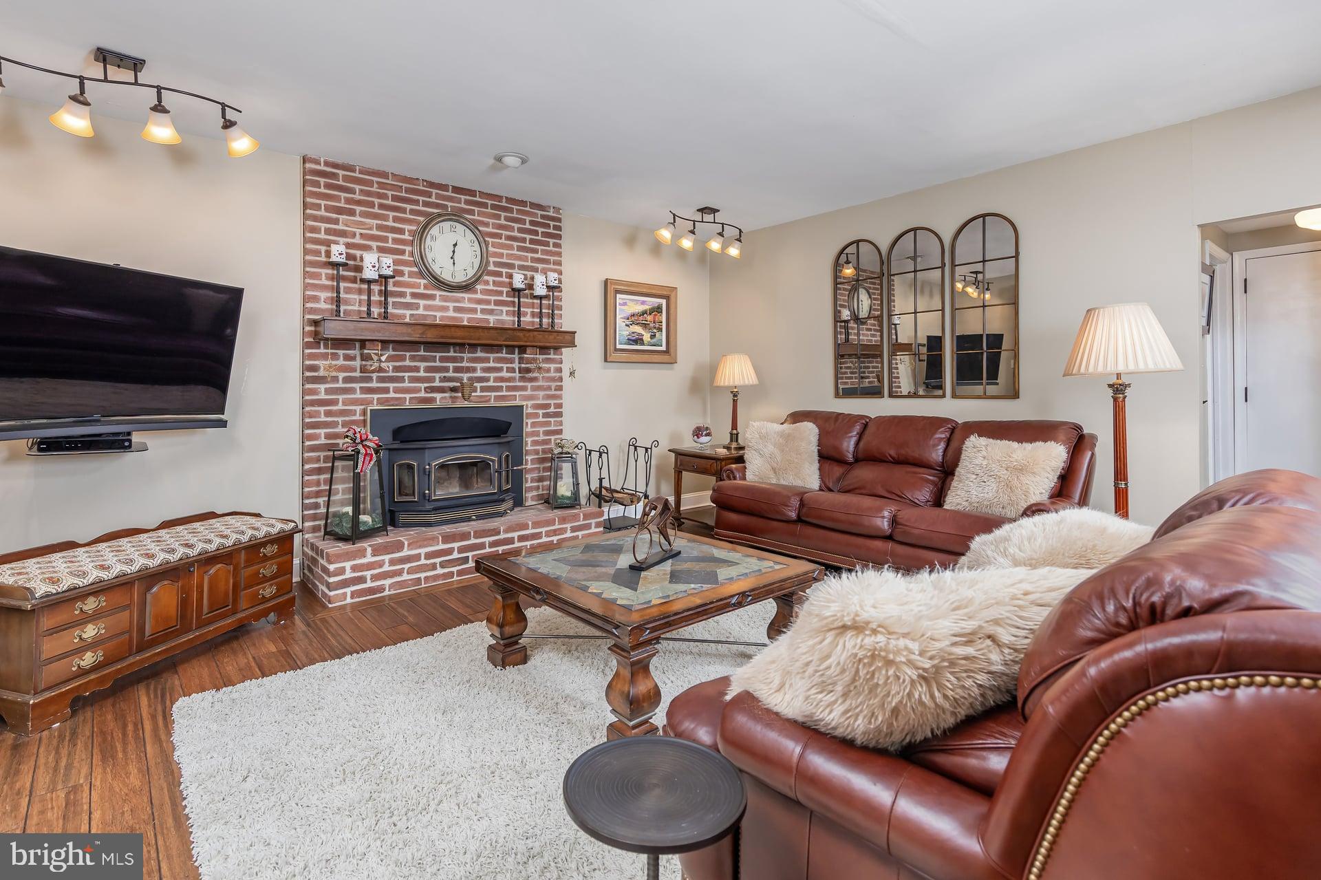 761 Rattling Run Road Mickleton, NJ 08056 - Photo 19 of 50 Brick woodburning FP!