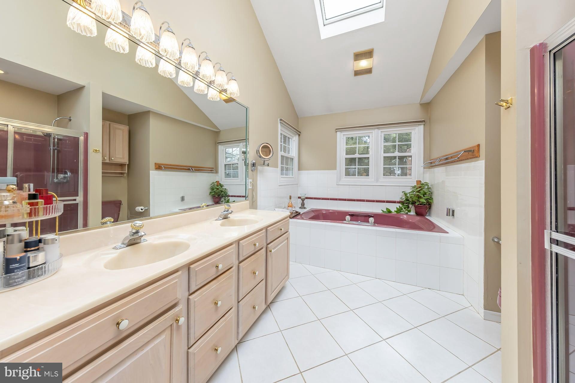 761 Rattling Run Road Mickleton, NJ 08056 - Photo 28 of 50 Ceramic tile bath with jetted tub and W/I Shower