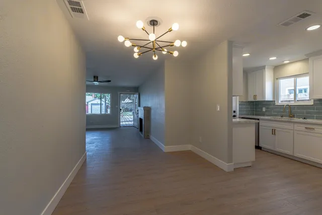 a view of an empty room