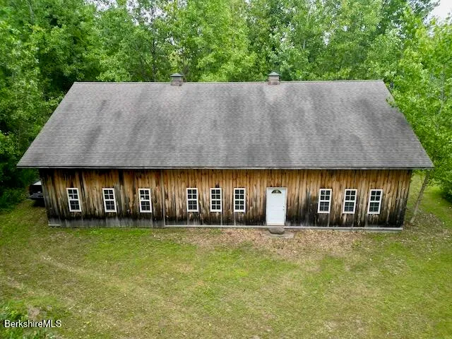 a backyard of a house