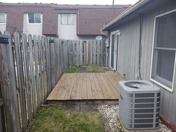a backyard of a house