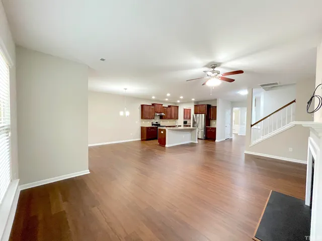 a kitchen with lots of counter top space