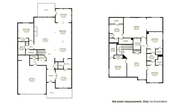 a view of a swimming pool with a table and chairs under an umbrella