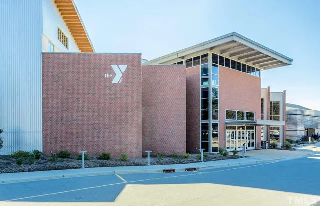 a view of a building with street