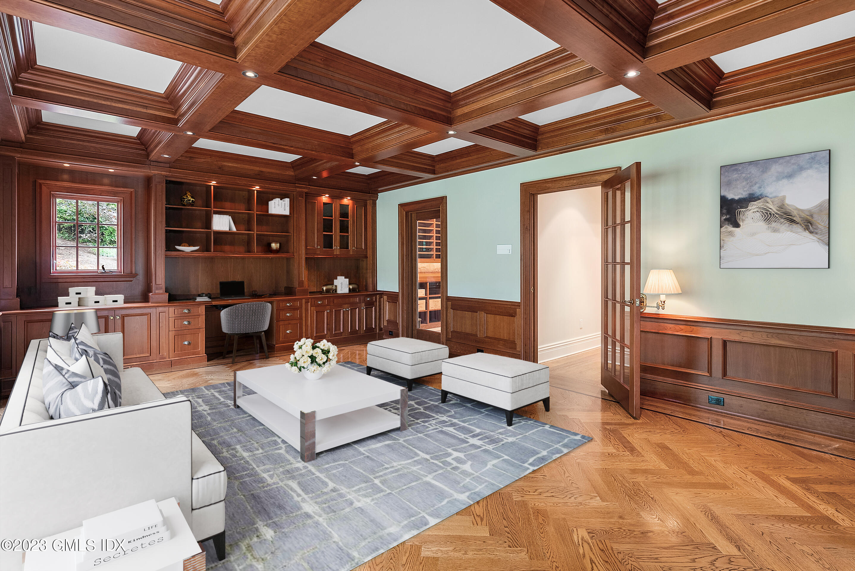 151 Clapboard Ridge Road Greenwich, CT 06831 - Photo 7 of 34 a living room with furniture and wooden floors