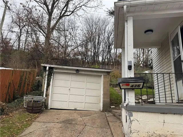 a view of a car garage