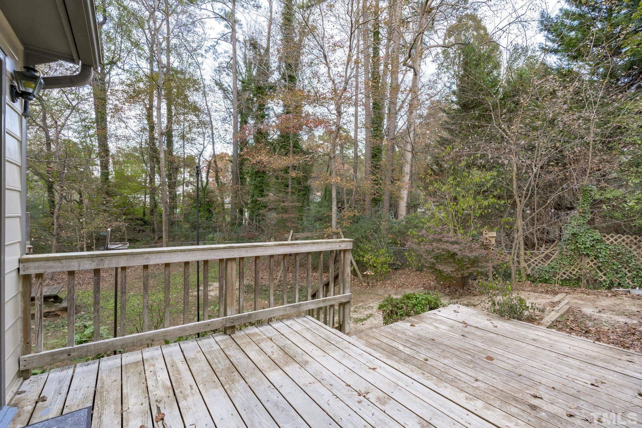 805 Van Thomas Drive Raleigh, NC 27615 - Photo 35 of 38 a view of backyard with green space