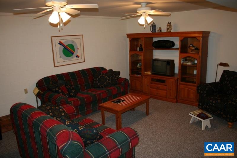 429 Beautiful Run Road Rochelle, VA 22738 - Photo 20 of 30 a living room with furniture a flat screen tv and a fireplace