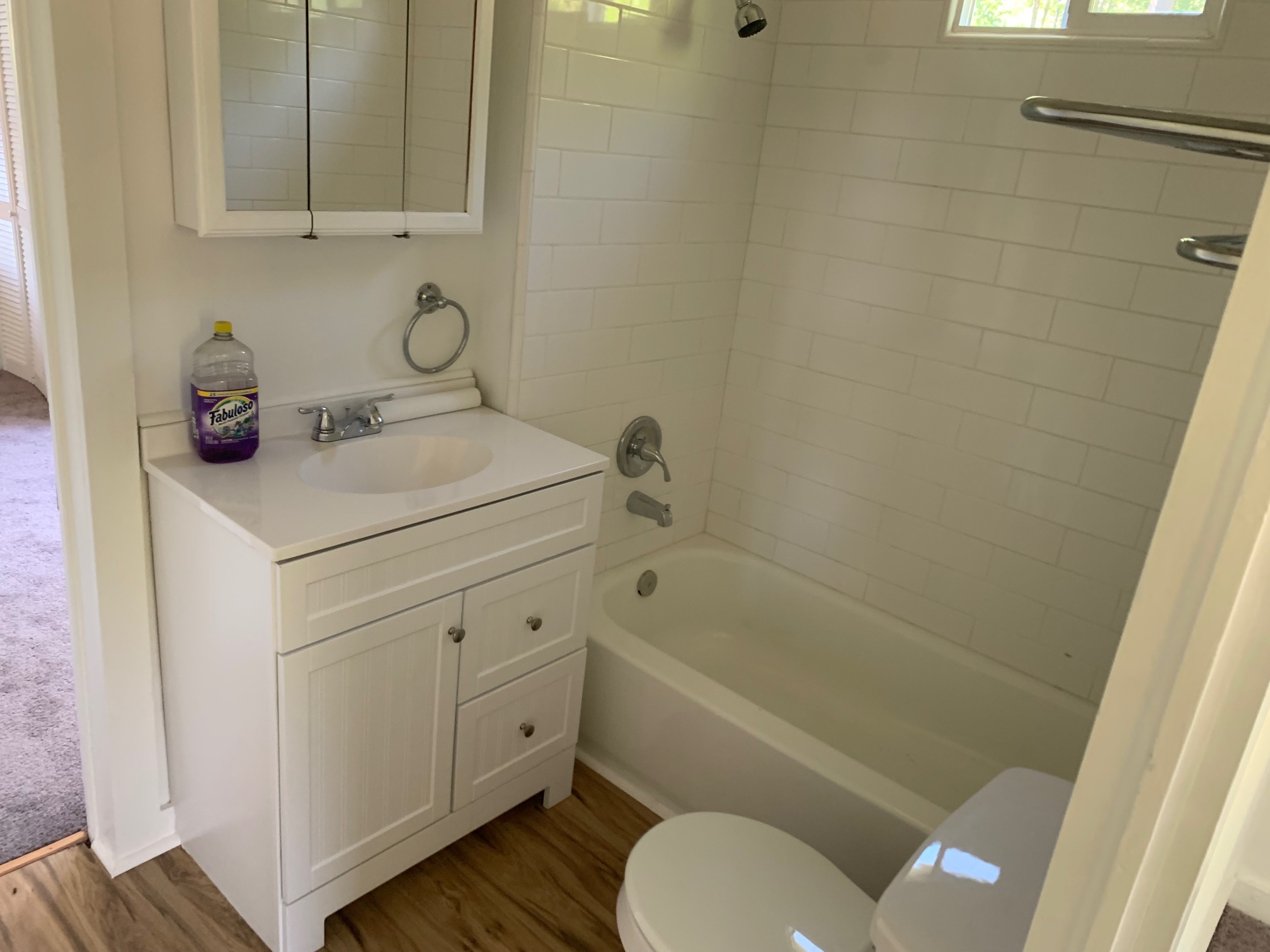 435 North Street Bertram, TX 78605 - Photo 9 of 14 a bathroom with a sink a toilet and shower