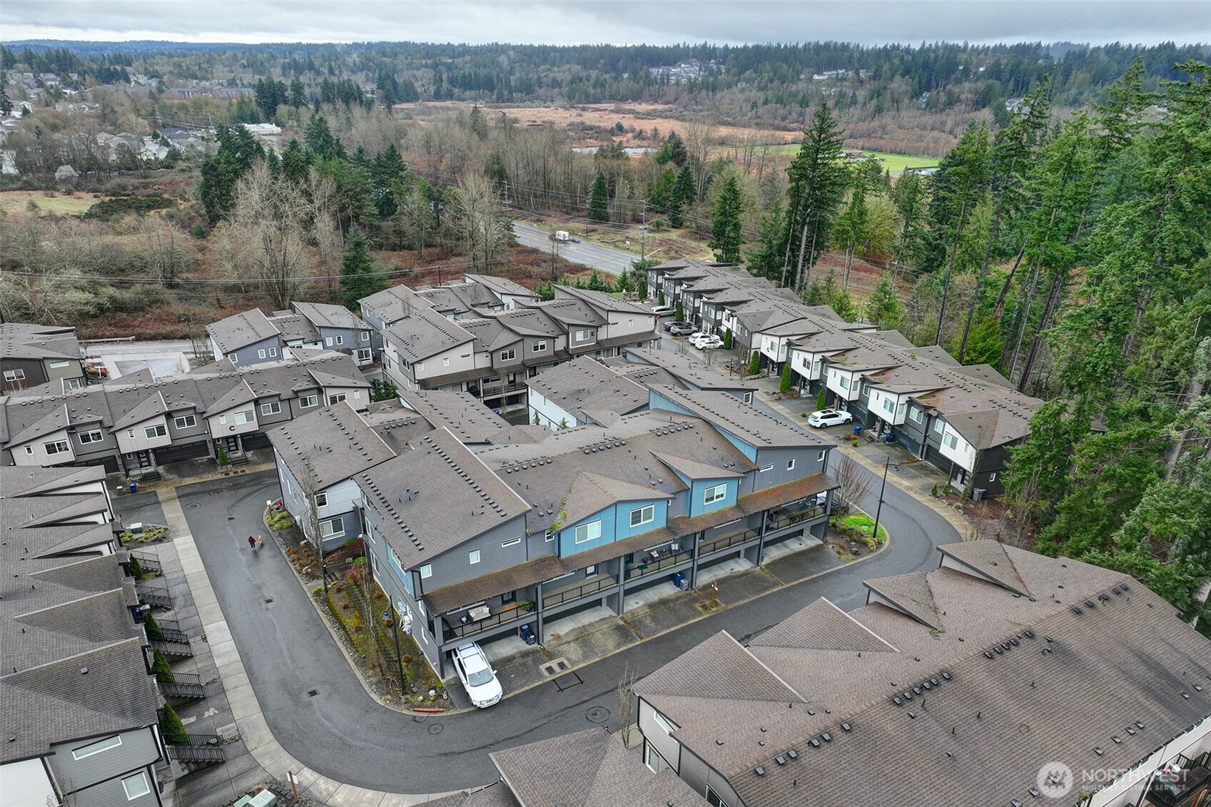 1325 Seattle Hill Road, Unit L2 Bothell, WA 98012 - Photo 36 of 36 an aerial view of a city with lots of residential buildings