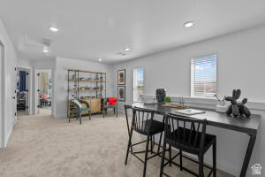 907 West Bright Ridge Ln Street, Unit 1430 St. George, UT 84790 - Photo 9 of 19 Spacious upper-level room featuring light-toned carpeting and recessed lighting
