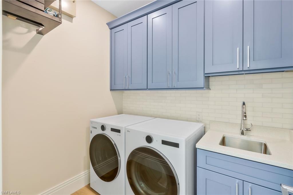 1308 Ridge Street Naples, FL 34103 - Photo 30 of 48 Main floor Laundry with Stainless Sink